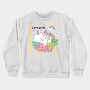 CATASTIC! Cute Unicorn Kitten Crewneck Sweatshirt